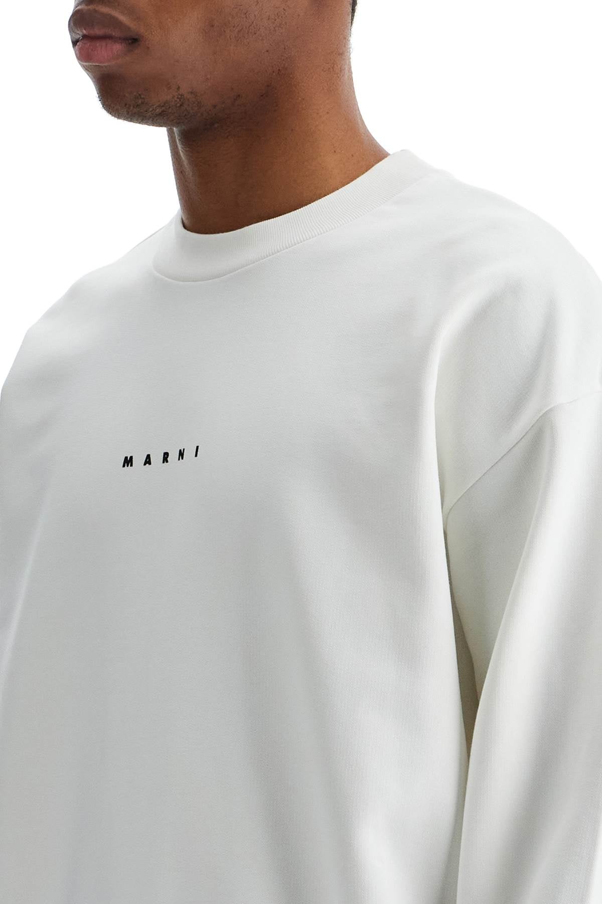 'oversized Organic Cotton Sweat  - White