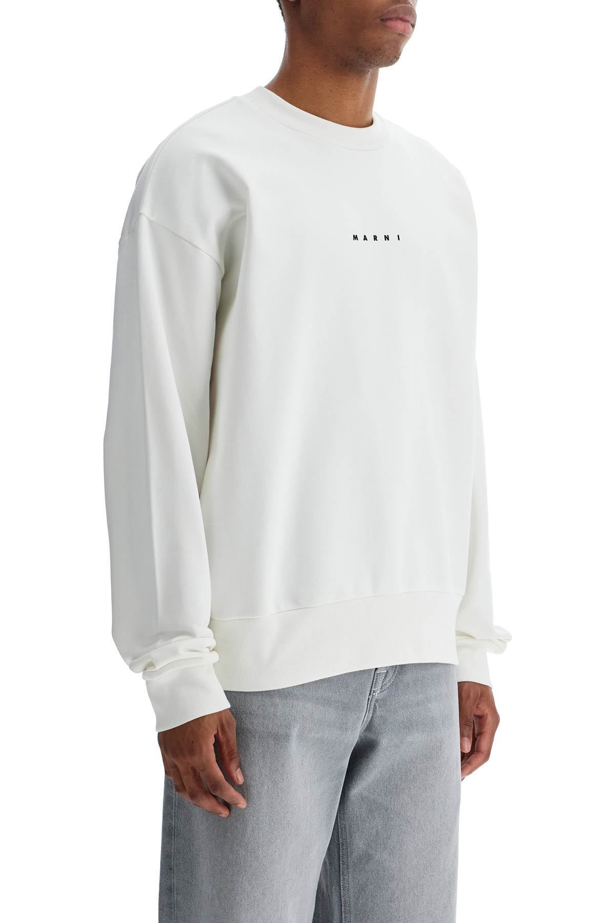 'oversized Organic Cotton Sweat  - White