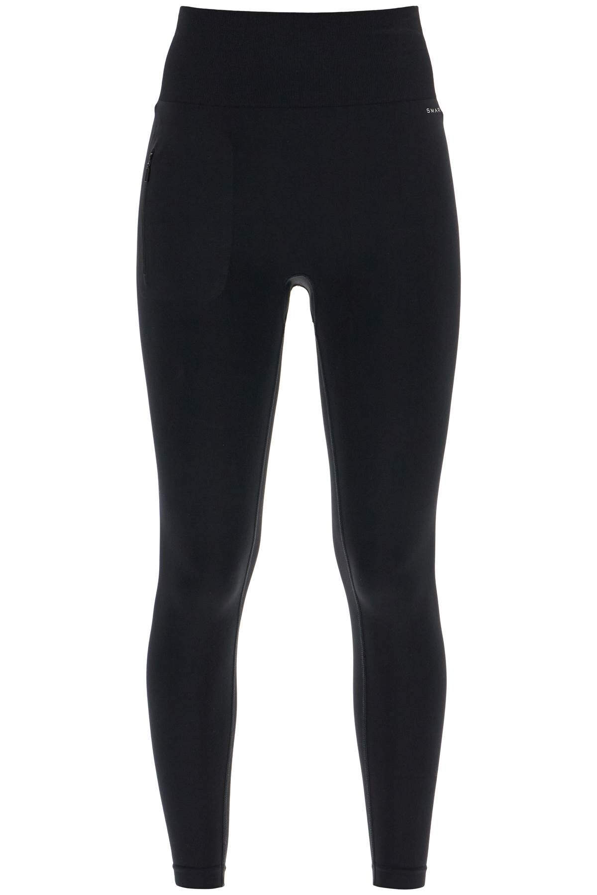 'fire' Sport Leggings With Logo Print  - Brown