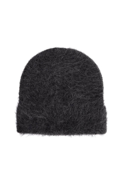 'fuzzy Alpaca Beanie  - Grey