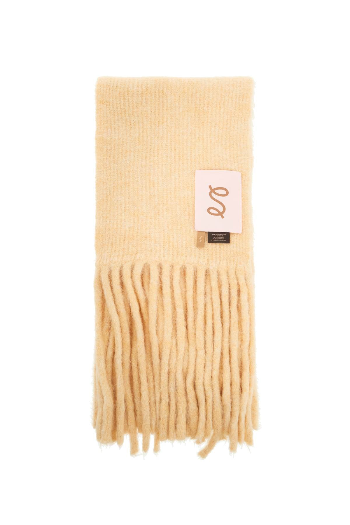 Fuzzy Scarf  - Yellow