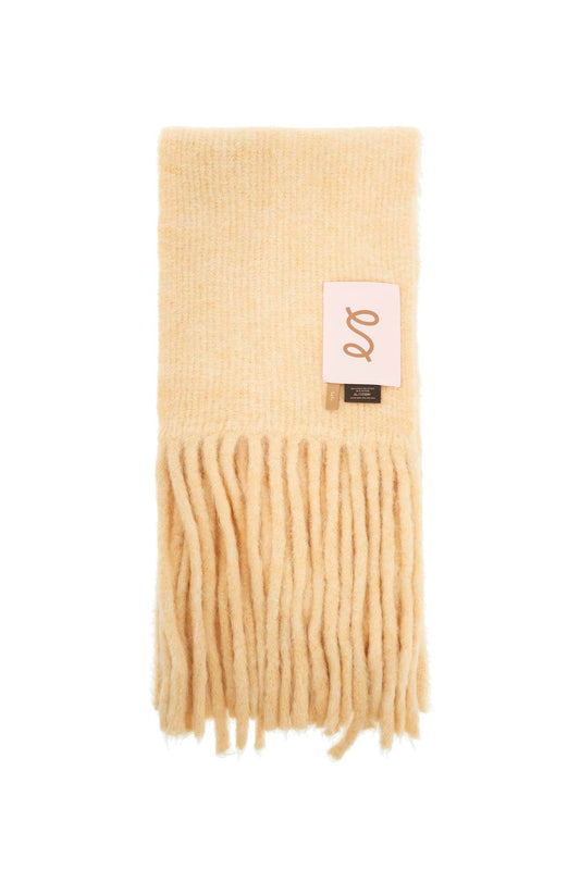 Fuzzy Scarf  - Yellow