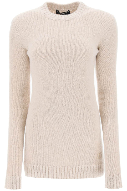 Knitted Mini Dress  - Beige