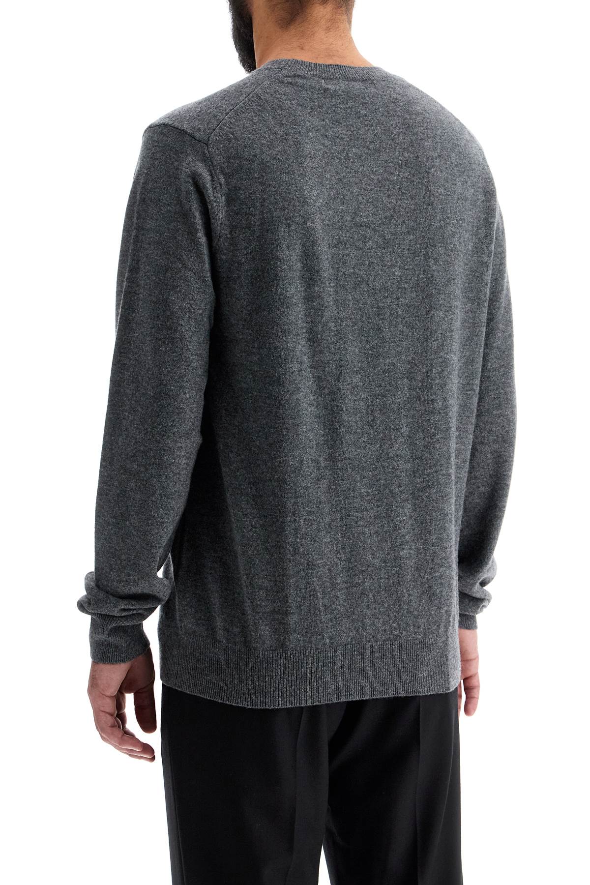 Wool Crewneck Pullover  - Grey