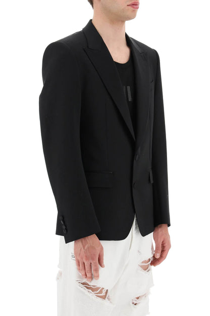 Single-breasted Tuxedo Jacket  - Nero