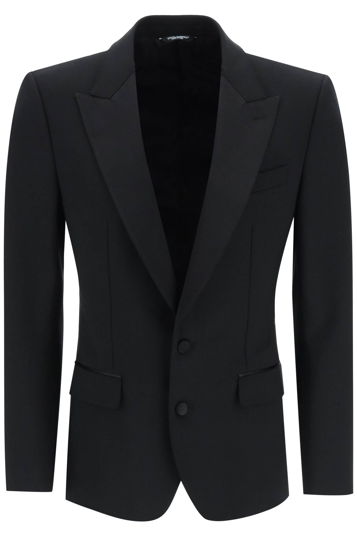 Single-breasted Tuxedo Jacket  - Nero