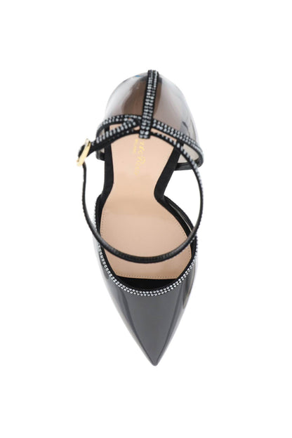 Crystal Sabin Pumps  - Black