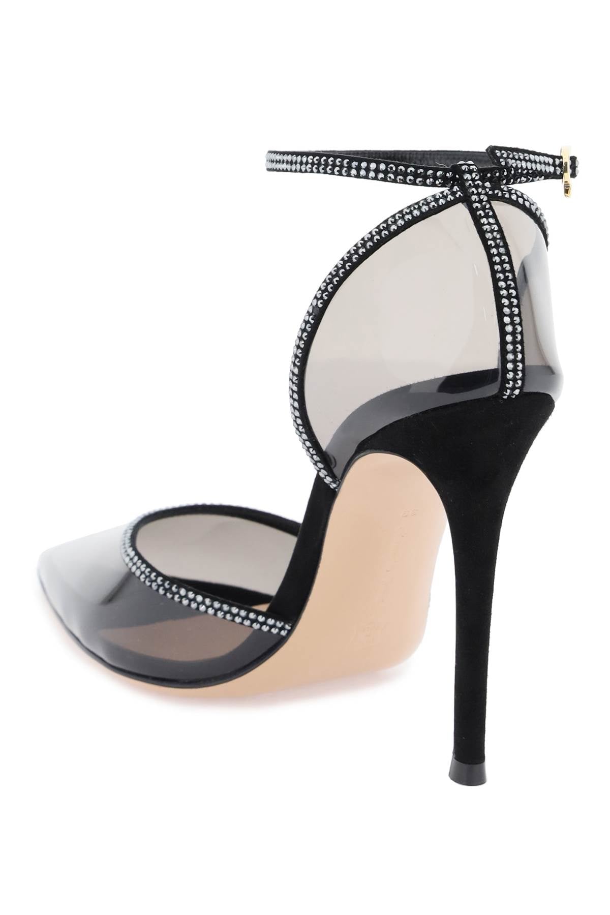 Crystal Sabin Pumps  - Black