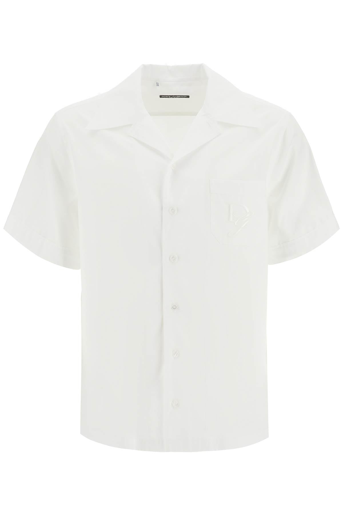 Short-sleeved Shirt With Pocket  - White