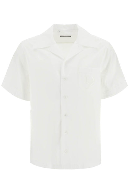 Short-sleeved Shirt With Pocket  - White