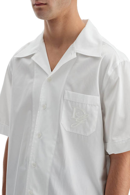 Short-sleeved Shirt With Pocket  - White