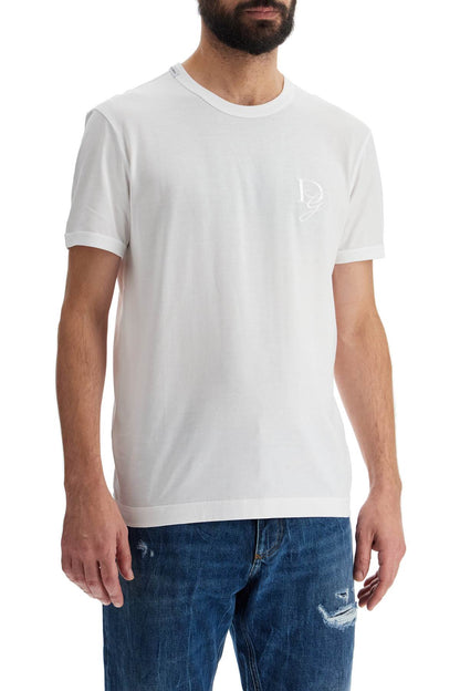 Dg Embroidered T-shirt With  - White