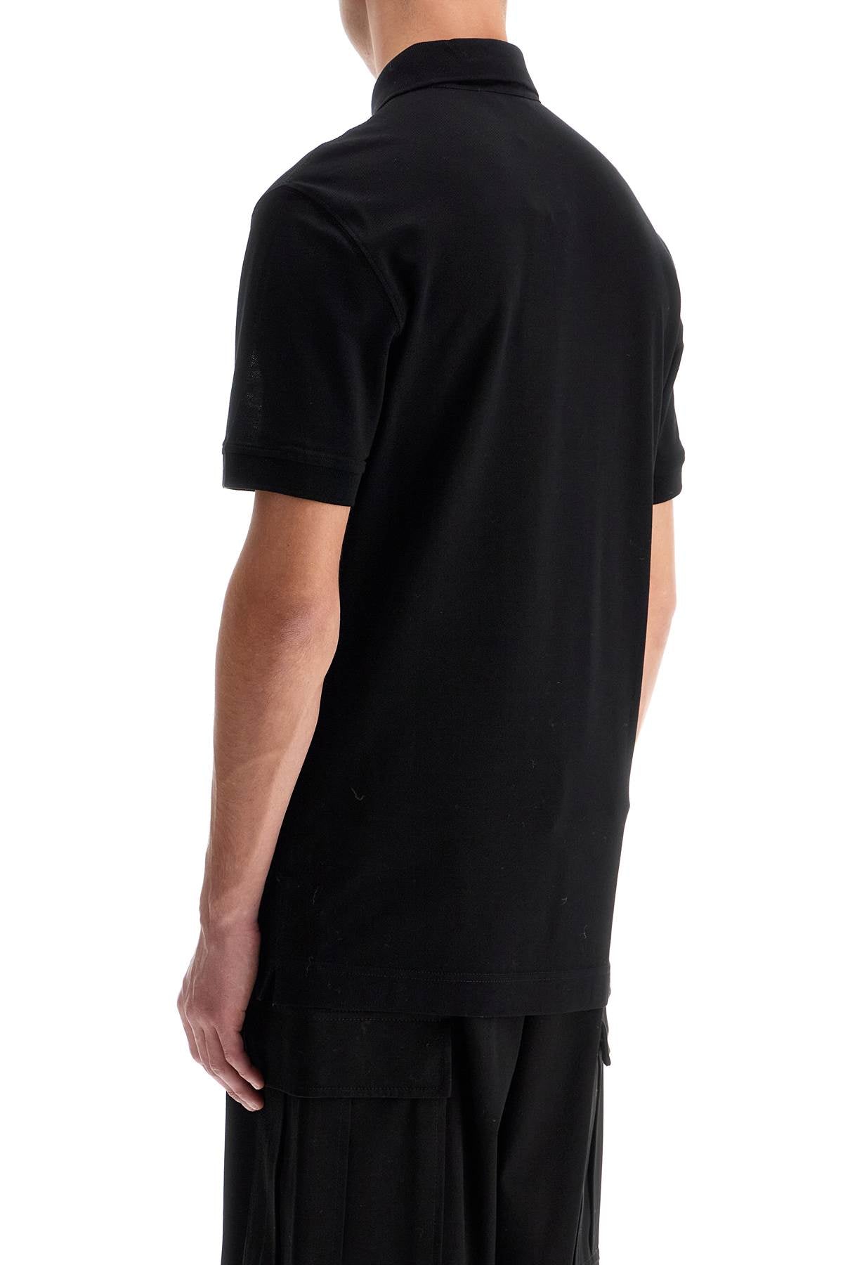 Polo Shirt With Dg Embroidery  - Black