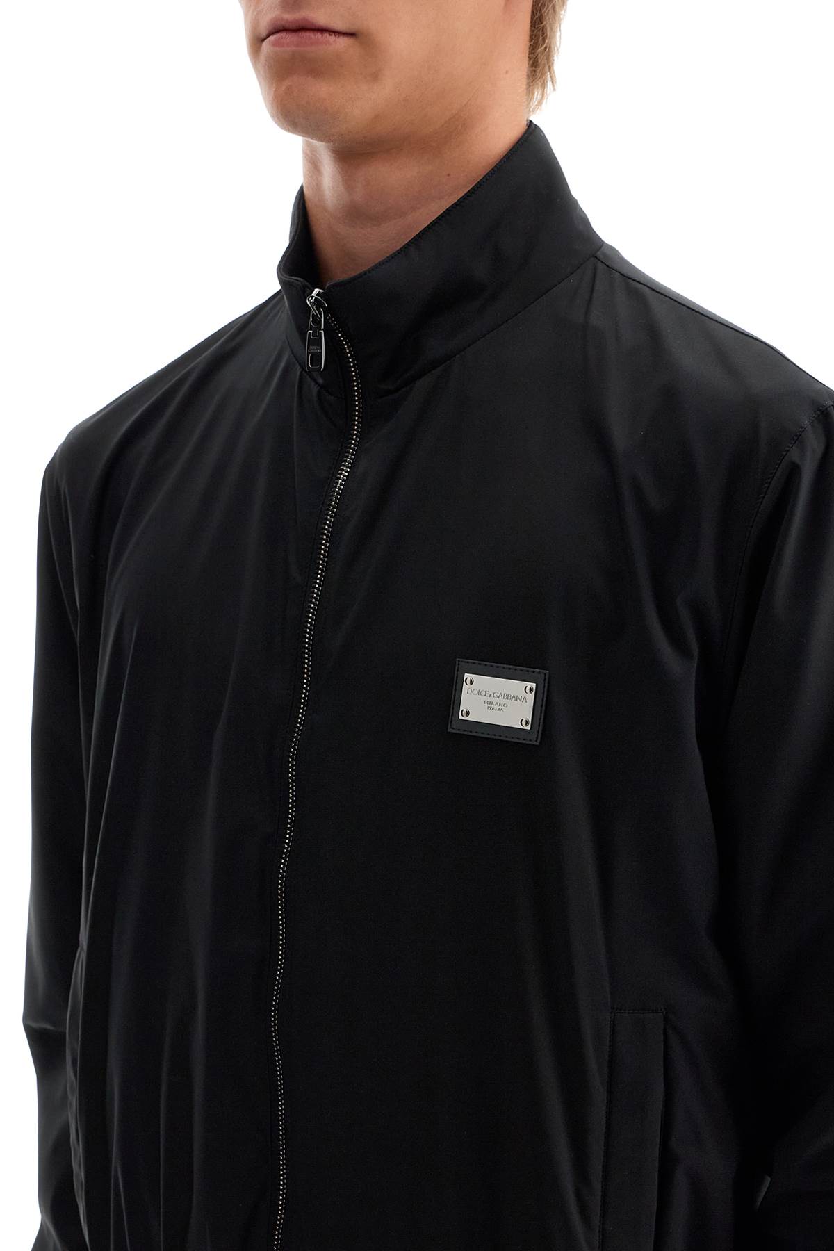 Lightweight Nylon Blouson  - Black