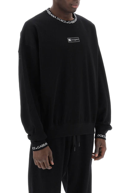 "oversized Sweatshirt With  - Black