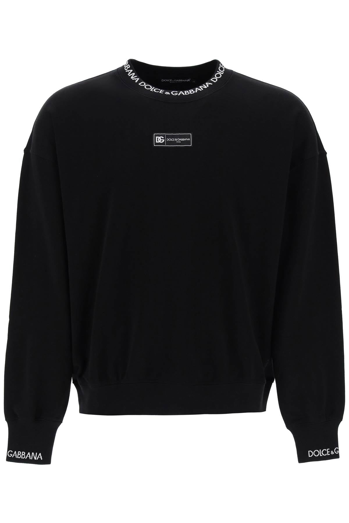 "oversized Sweatshirt With  - Black