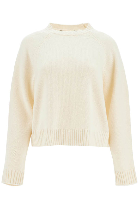 Gabbia Boxy Wool Sweater  - White