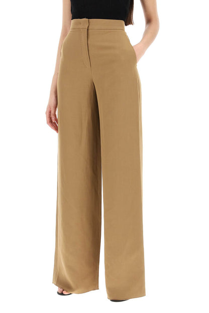 Wide-legged Canvas Gary Pants For Men  - Brown