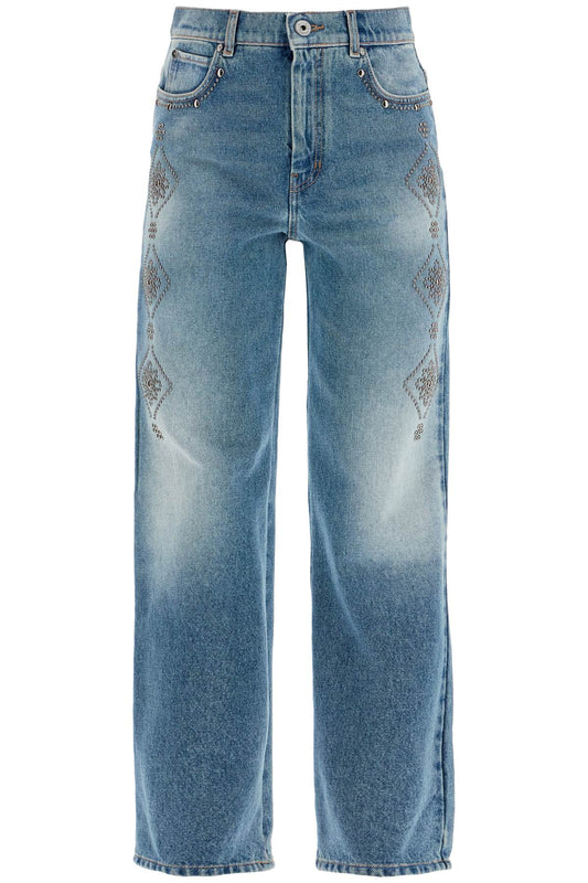 'gatti' Jeans With Embroidered  - Light Blue