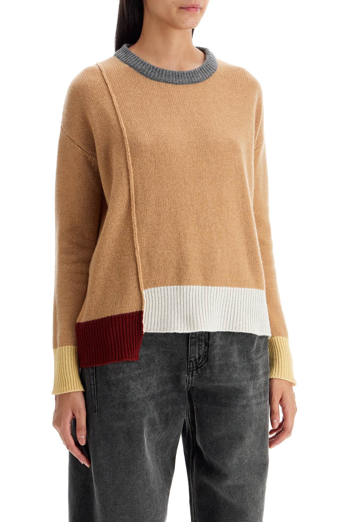 Cashmere Boxy Pullover  - Beige