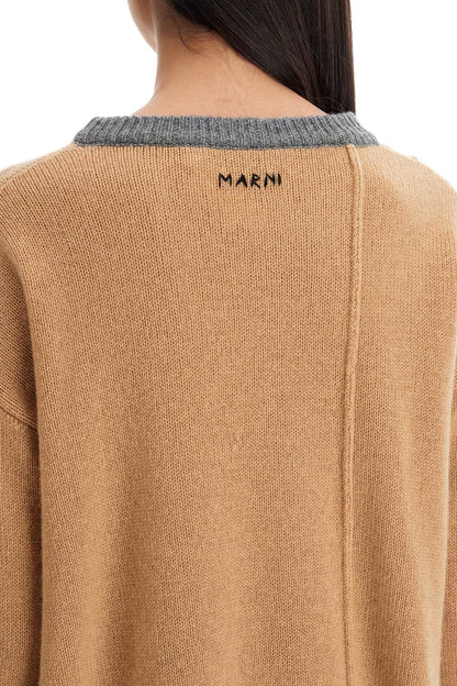 Cashmere Boxy Pullover  - Beige