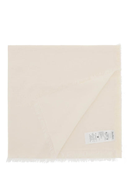 Silk And Cotton Jacquard Sh  - White