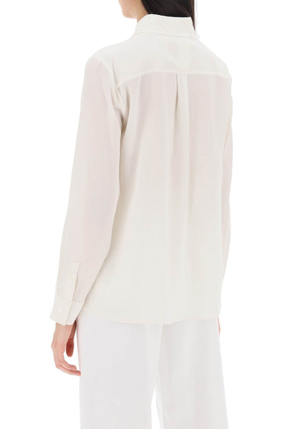 Crepe De Chine Shirt  - White