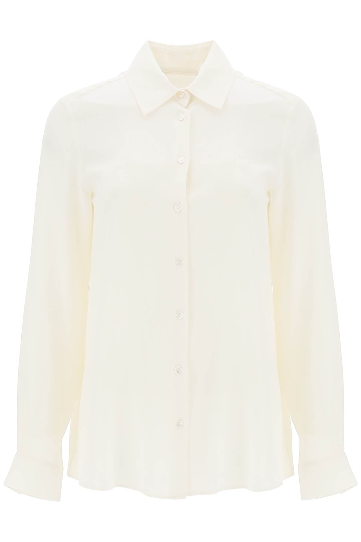 Crepe De Chine Shirt  - White