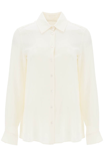 Crepe De Chine Shirt  - White