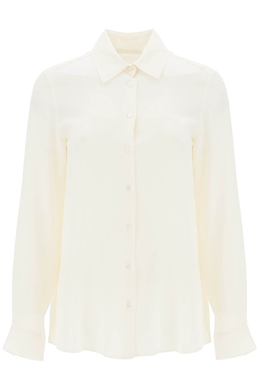 Crepe De Chine Shirt  - White