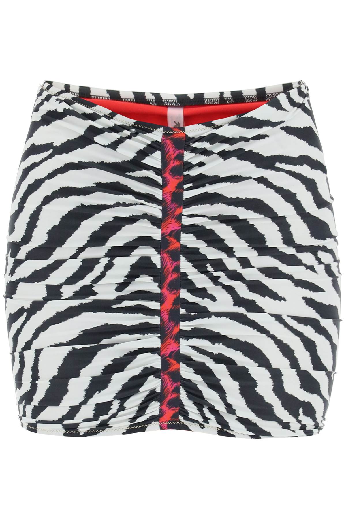 Geraldina Animalier Mini Skirt  - White