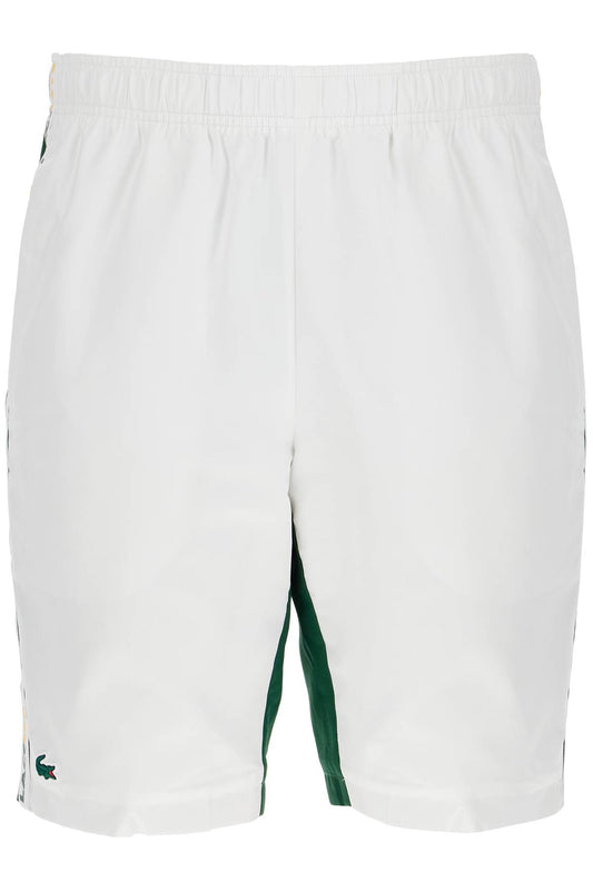 With Logo On The Bermuda Shorts  - White