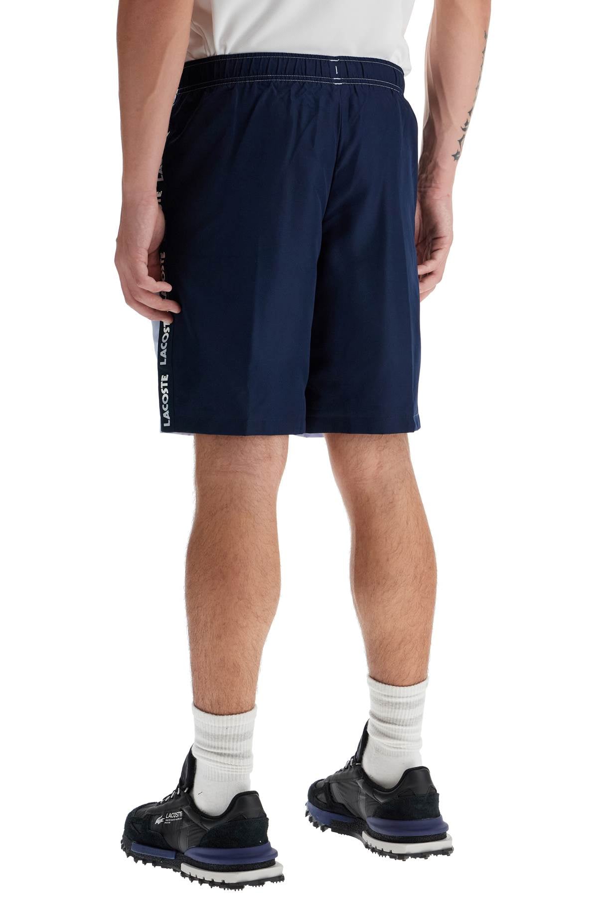 With Logo On The Bermuda Shorts  - Light Blue