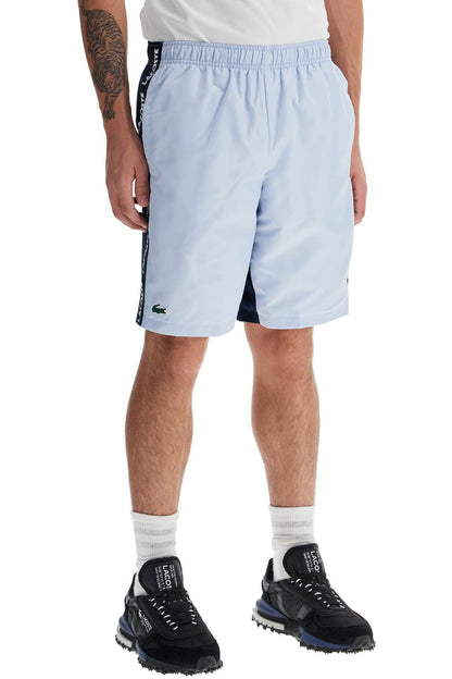 With Logo On The Bermuda Shorts  - Light Blue