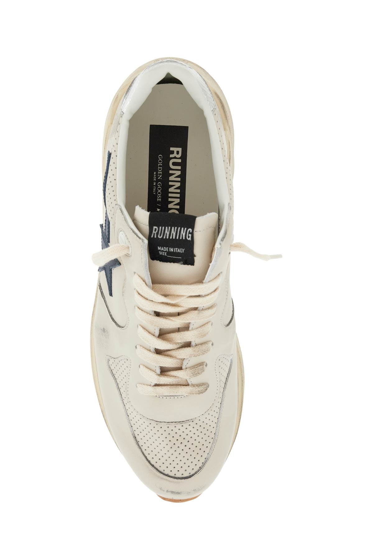 Leather Sole Running Sneakers With  - Neutro