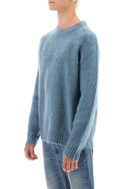 'devis' Brushed Mohair And Wool Sweater  - Light Blue