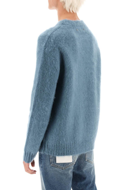 'devis' Brushed Mohair And Wool Sweater  - Light Blue