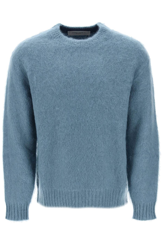 'devis' Brushed Mohair And Wool Sweater  - Light Blue