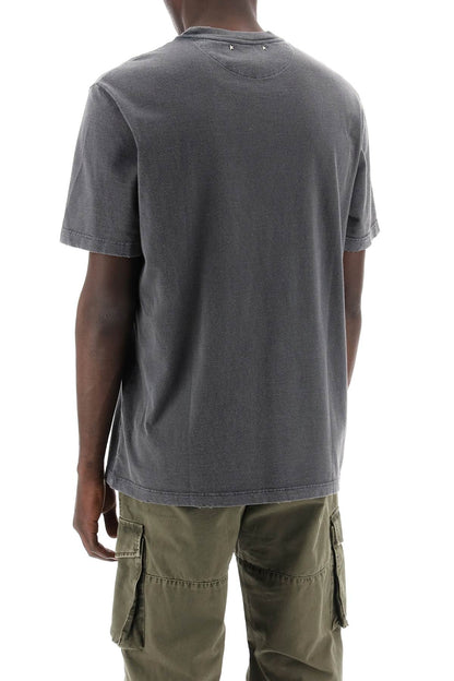 Distressed Logo Regular T-shirt  - Grey