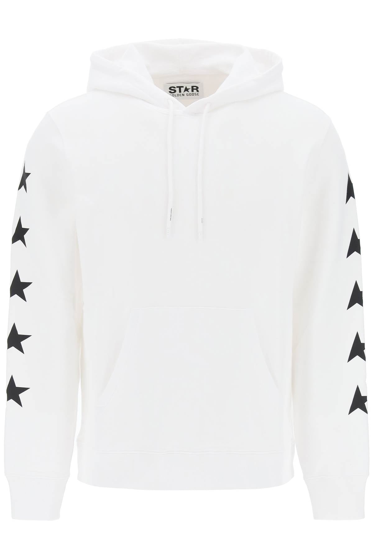 Star-print Hoodie  - Bianco