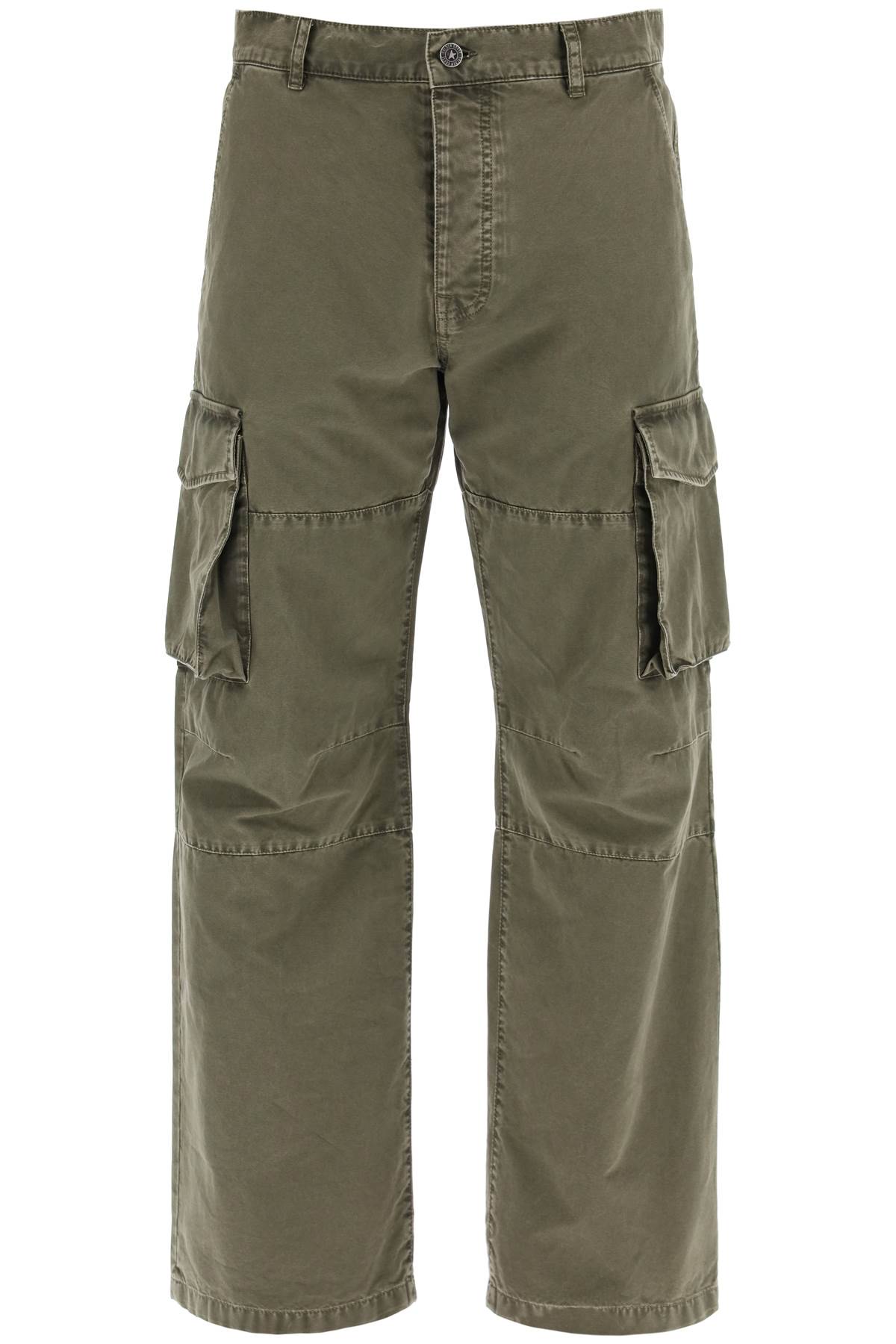 Cargo Canvas Pants For Men  - Green