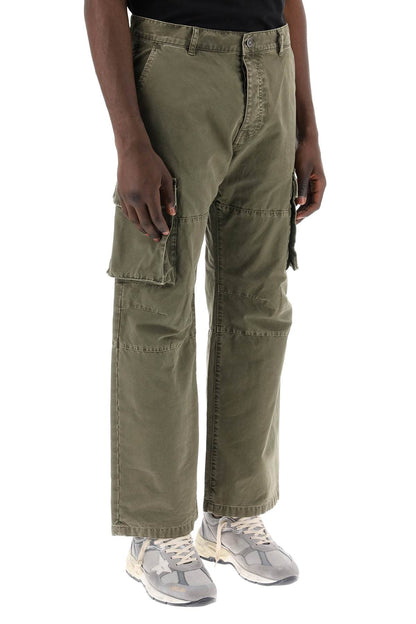 Cargo Canvas Pants For Men  - Green