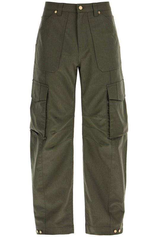 Twill Cargo Pants In Italian  - Green