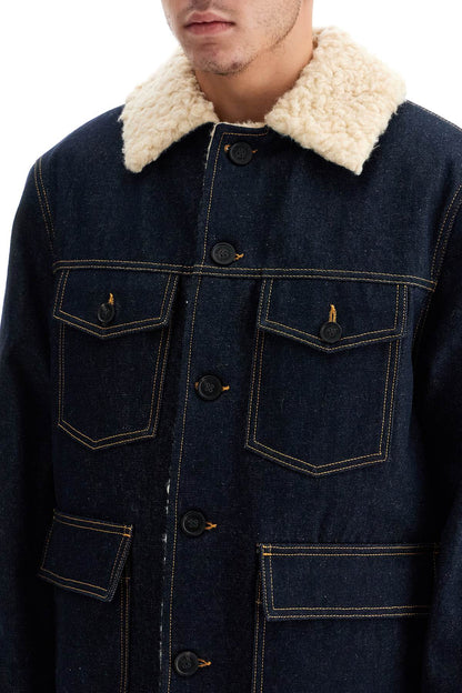 Denim Caban Coat  - Blue