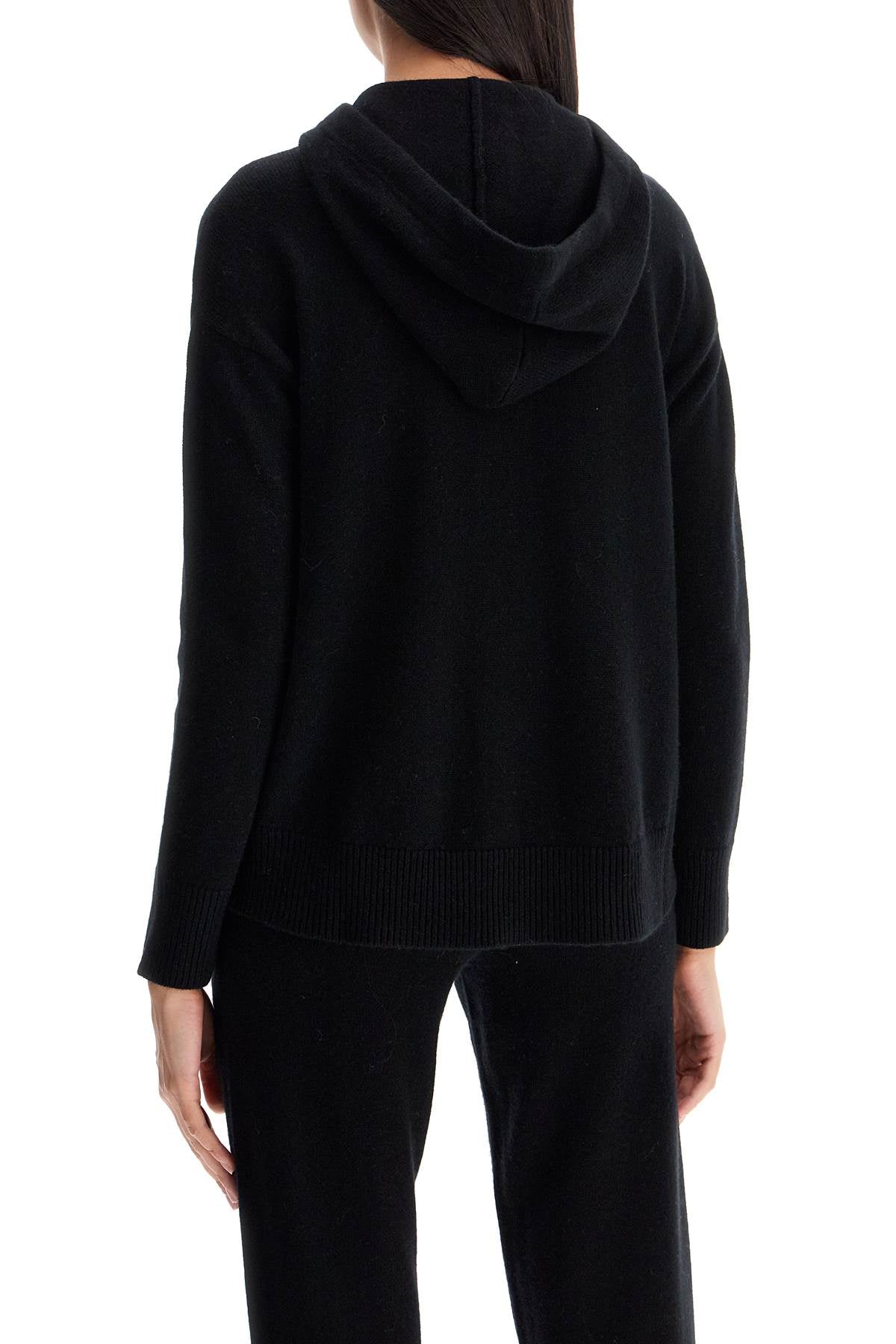 "knitted Gorizia Sweatshirt With Rhin  - Black