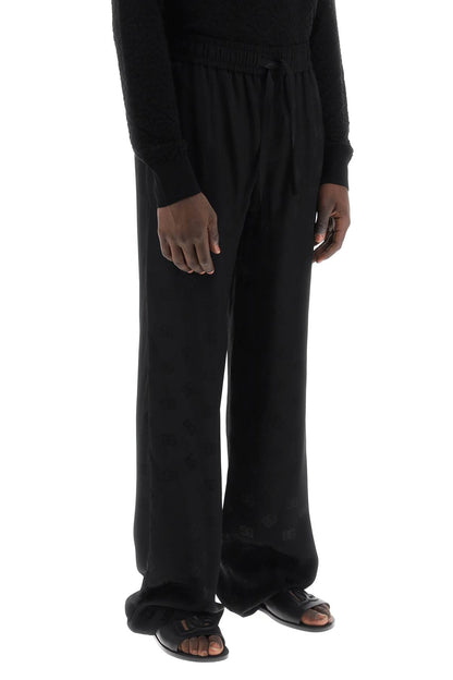 Dg Jacquard Pants  - Black