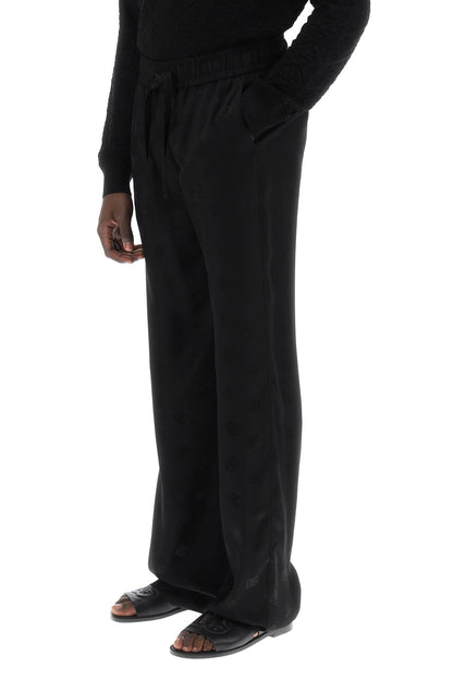 Dg Jacquard Pants  - Black