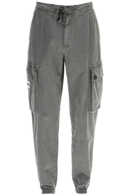 Re-edition Cotton Cargo Pants In  - Grey