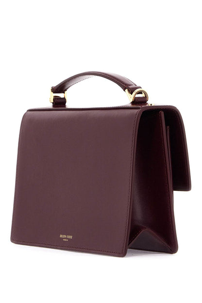 'venice Leather Handbag With Palmell  - Purple