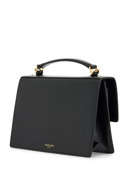 'venice Leather Handbag With Palmell  - Black